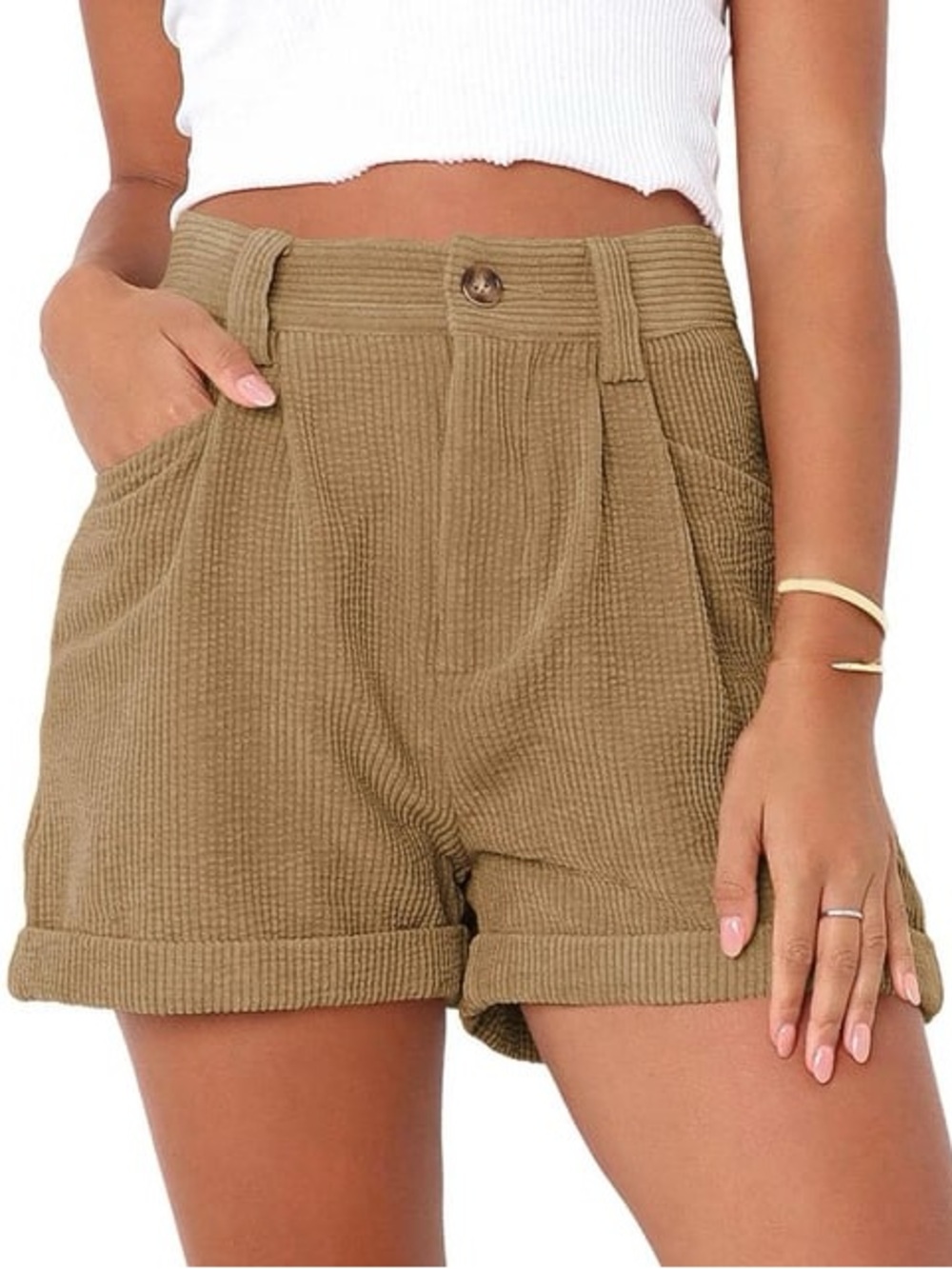 Petal + Pup Corduroy Hise Rise Shorts